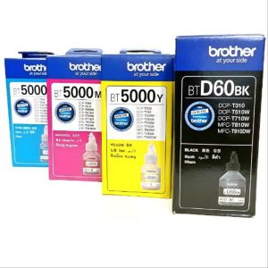 BROTHER BT-D60BK & BT 5000 Ink Bottle 4 Color Full Set Price in Bangladesh
