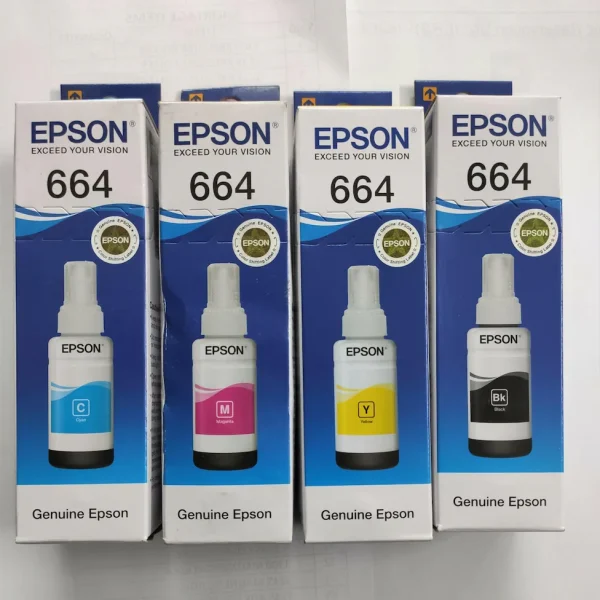 Epson 664 CMYK Full Set Refill Ink Bottle Price in BD