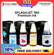 Buy the Splashjet 790 Refill Ink Full Set (C/M/Y/Black – 70gm each) for Canon G‑series printers at FlowTech Bangladesh. Genuine, high‑yield compatible ink at the best price in Bangladesh: ৳ 1,300.