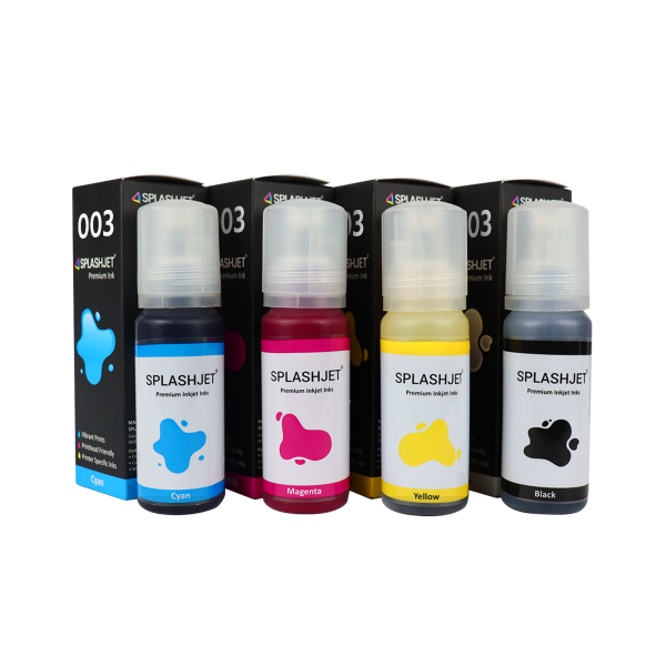 Splashjet 003 CMY BK Full Set (4 Colors) Premium Ink for Epson L3110/L3150 Printer Price in Bangladesh