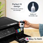Premium-quality ink for sharp and vibrant printing Deep black ink for clear and professional text High page yield for economical printing Anti-clogging formula for smooth ink flow Fast-drying and smudge-resistant performance Fade-resistant for long-lasting print quality Easy refill bottle design for hassle-free use Suitable for both document and color printing